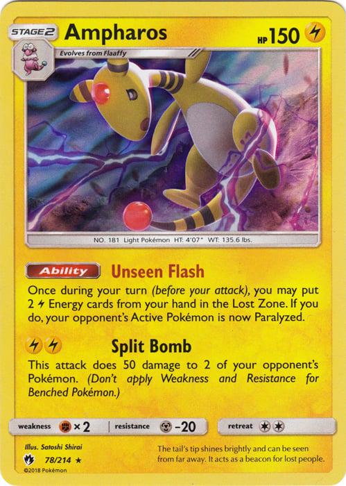 Ampharos (Lost Thunder) 78/214 [Near Mint]