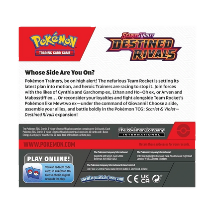 Pokemon TCG - Scarlet & Violet - Destined Rivals (SV10) - Booster Box (Englisch)