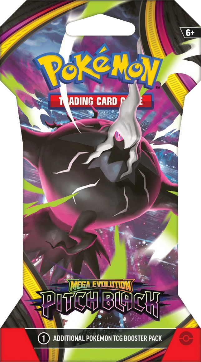 Pokemon TCG - Mega Evolution - Pitch Black (ME5) - Sleeved Booster Pack (Englisch)